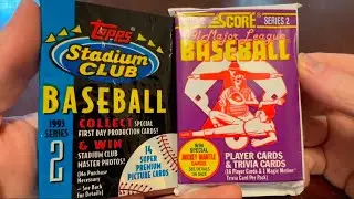 HOFer HOT STREAK & CHIPPER JONES ROOKIE! 1993 Stadium Club & 1991 Score #sportscards  #90snostalgia