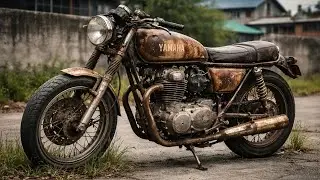 POV ASMR Yamaha XS650 1970s Restoration | Rusty Motorcycle Rebuild 4K