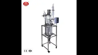 100l High Pressure Jacketed Glass Reactor