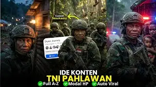 Auto Viral FB Pro! Cara Bikin Video AI TNI Heroik Pakai HP (Ala Diyan Journey)