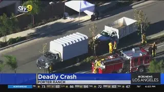 1 dead, 3 injured following two-vehicle collision in Porter Ranch