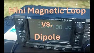 Small magnetic loop antenna compared to a dipole.