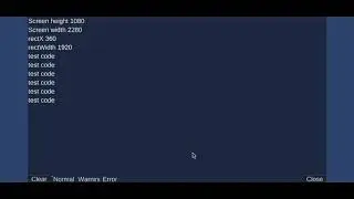 Simple Debug Console in Unity