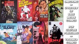 Unboxing & Overview of Rare OOP Pop Culture Comics & some Vimanika Comics !