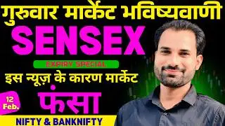 आखिर क्यों है SIDEWAYS | Sensex Expiry Analysis | Nifty Prediction For Tomorrow | Banknifty