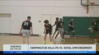 Detroit youth organization challenges Farmington Hills police in basketball game
