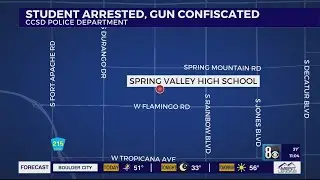 Spring Valley High School student arrested after gun found on campus