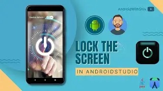 How to Lock the Screen Programmatically in Android using Java | Android Studio | 2023