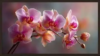 Whispers Of Elegance | Timeless Beauty Of Moth Orchids | Still Art Screen Saver | 4K