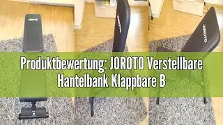Produktbewertung: JOROTO Verstellbare Hantelbank Klappbare Bauch Folding Flach Einstellbar Trainings