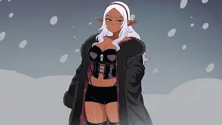 Plus-Sized Elf: Kuroeda's Winter Rescue? | Nico Neko Art comic dub