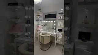 Dressing room inspo feat. the Scarlett Hollywood Mirror #hollywoodmirror #dressingroom