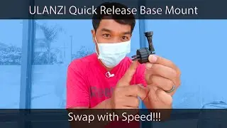 ULANZI Quick Release Base Mount for GoPro, DJI Osmo Action, and Insta360 One R - Swap with Speed!
