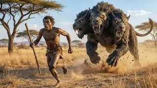 Ancient Survival Story | Early Human Survives an Attack from Cerberus#originstoryhub #originstoryhub