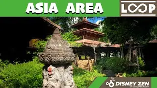 Relaxing View of Disney's Animal Kingdom Asia Area with Music Loop [4K]