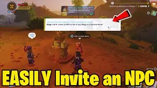 How To EASILY Invite an NPC to Live in Any Village in a Survival World -  Fortnite LEGO Quests