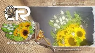 DIY Classic Bouquet Tutorial - Bankok Roses and Sunflower Bouquet - Flowers by Ronaldo dela Cruz