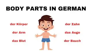 Body Parts in German | K&ouml;rperteile | Learn German | German Made Easy#german#learngerman#deutsch