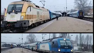 VONATOK CEGLÉDEN EGY HIDEG TÉLI, ESŐS DÉLUTÁNON