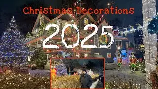 Christmas Decorations Houses 🇨🇦 Dekho iss tarike se canada me houses decor krte hai #india #youtube 