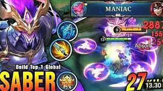 BUILD SABER TERSAKIT TOP 1 GLOBAL 2024 SEASON 35 !!