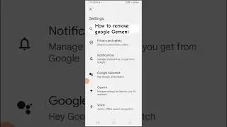 how to remove Google Gemini app from mobile