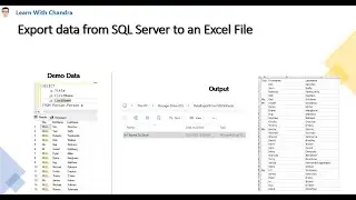 How To Export data from SQL Server to an Excel file