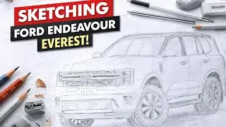 Ford endeavor everest sketching ✏️🔥🔥 step by step 