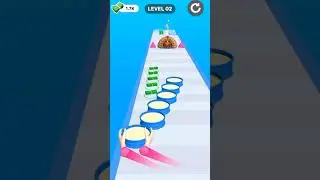 Cake Stack Gameplay Android iOS New Update Mobile Games Walkthrough #arcadeboxgaming #shorts #game