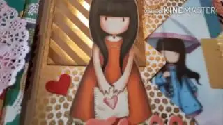 Gorjuss Girls Envelopes Flipbook and Tag ~ Penpal Flip Book Happy Snail Mail