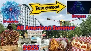 Kennywood All American Summer (Food, Fireworks & Drones)#5 Best Theme Park USA