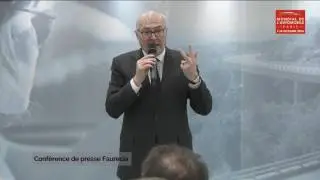 Conf&eacute;rence de presse Faurecia - Mondial de l'Automobile 2016