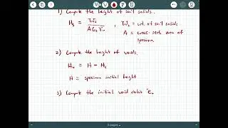 1D Consolidation Lab Calculation Background