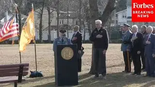 Gov. Phil Murphy Hosts Wreath-Laying For New Jersey Police Officer Who Died After January 6 Service