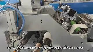 Fully Auto Sticker Roll Label Making Rotary Adhesive Die Cutting Slitting Machine Slitter Rewinder