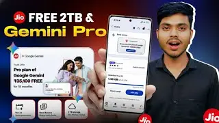 Jio FREE Google AI Pro Subscription 🔥 FREE 2TB Google Drive Storage & Gemini Pro ✅ Redeem Process