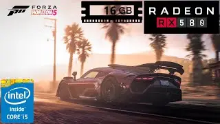 Forza Horizon 5  | RX 580 8GB DDR5 256 Bit + I5 3470 | HIGH Gameplay Test.