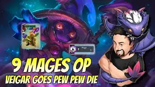 9 Mage Veigar 3 goes PEW PEW YOU DIE! | TFT Fates | Teamfight Tactics