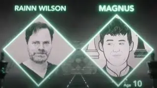 Rainn Wilson Plays Against Magnus Carlsen Age 10