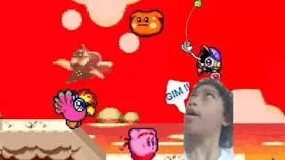 Kirby ALL star 9# eu e o gim fomos jogado no rio pelo rob&ocirc; do metanight