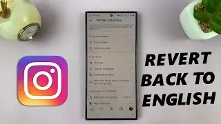 How To Change Instagram Language Back To English