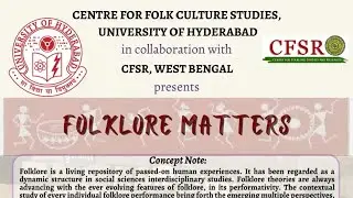 World Folklore Day Celebration 2025 Paper Presentation  Day 2 II CFCS II CFSR