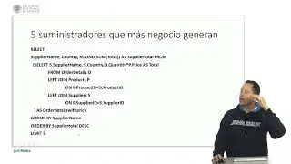 SQL. Consultas avanzadas multitabla | 23/25 | UPV