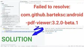 Failed to resolve: com.github.barteksc:android-pdf-viewer:3.2.0-beta.1