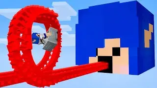 MEU FÃ NUMERO 1# FEZ UMA MONTANHA RUSSA GIGANTE no MINECRAFT!