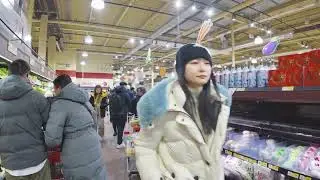 H-Mart Right Before the MASSIVE Snowstorm — Crowds Everywhere