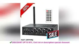 Bluetooth Audio Receiver USB AUX Digital Coaxial Input & Optical Output Stereo Audio Amplifier with