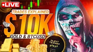 $10,000 Live Trading 🔥 Forex + Crypto Real Account | Silent Traders LIVE Hindi