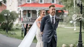 Outdoor Tented Wedding at Castleview Inn with Petting Zoo