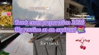 My study routine as an banking aspirant in tamil😇|beginner series|#target 2026 bank exams#ibps#sbi📚
